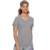 Women's Tek Gear® Essential Short Sleeve Tee -Tek Gear Shop 3090387 Smokey Slate