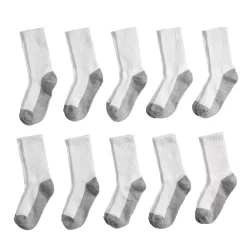 Boys Tek Gear® Lightweight 10-Pack Performance Crew Socks