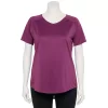 Plus Size Tek Gear® Performance Core V-Neck Tee -Tek Gear Shop 5016444 Ravishing Orchid
