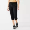 Women's Tek Gear® Weekend French Terry Capris 1 Women's Tek Gear® Weekend French Terry Capris -Tek Gear Shop 5235143 Black