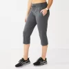 Petite Tek Gear® Essential Straight-Leg Workout Capris 1 Petite Tek Gear® Essential Straight-Leg Workout Capris -Tek Gear Shop 5240761 Ink Heather