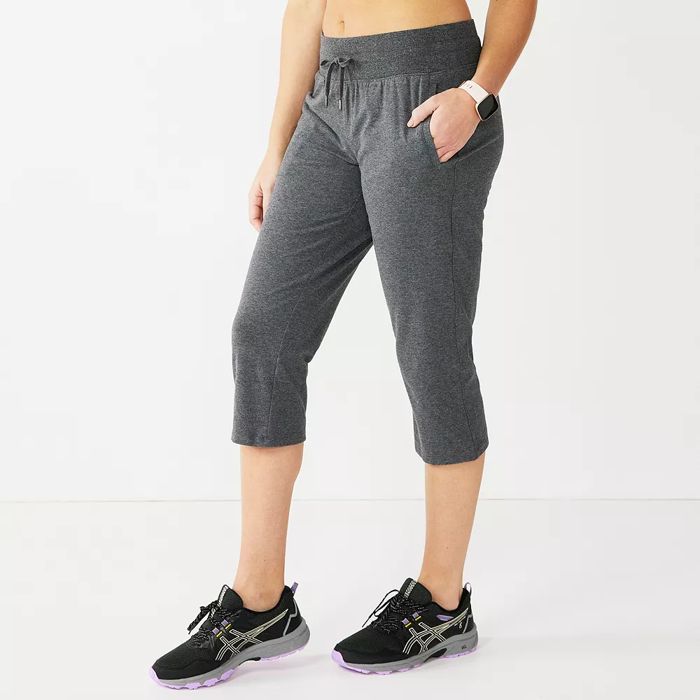 Petite Tek Gear® Essential Straight-Leg Workout Capris 3 Petite Tek Gear® Essential Straight-Leg Workout Capris