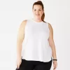 Plus Size Tek Gear® Easy High-Low Tank -Tek Gear Shop 5283039 White