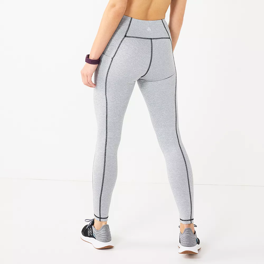 Women's Tek Gear® Ultrastretch High-Waisted Side Pocket Full-Length Leggings 4 Women's Tek Gear® Ultrastretch High-Waisted Side Pocket Full-Length Leggings - Image 2