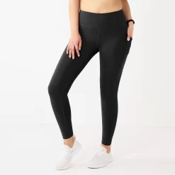 Petite Tek Gear® Ultrastretch High-Waisted 7/8 Leggings With Side Pockets
