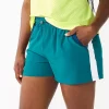 Women's Tek Gear® Woven Running Shorts 1 Women's Tek Gear® Woven Running Shorts -Tek Gear Shop 5636868 Night Life Teal