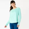 Women's Tek Gear® Performance Long Sleeve Tee 1 Women's Tek Gear® Performance Long Sleeve Tee -Tek Gear Shop 5653105 Shy Green