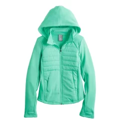 Girls 7-16 Tek Gear® Mixed Media Jacket In Regular & Plus