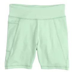 Girls 7-16 Tek Gear® High-Waisted Side Pocket Bike Shorts In Regular & Plus